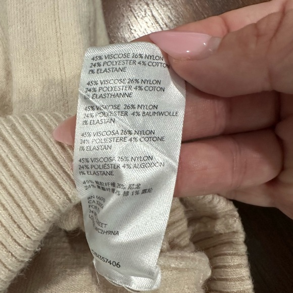 Urban Outfitters BDG Beckette Mock Neck Sweater- Sz XS Ret $148 cream color - Picture 9 of 11